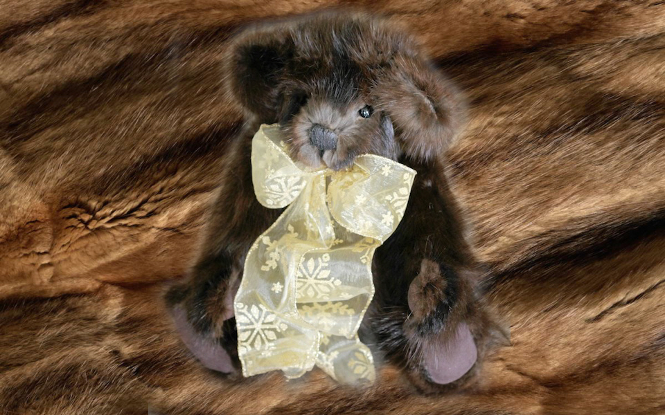 teddy bears out of heirloom materials and furs