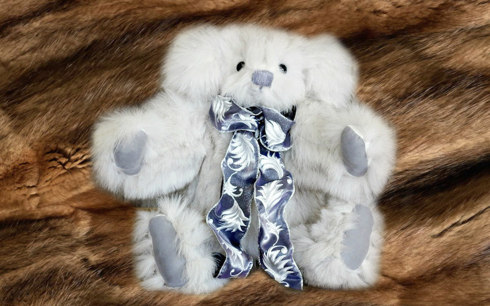 teddy bears out of heirloom materials and furs